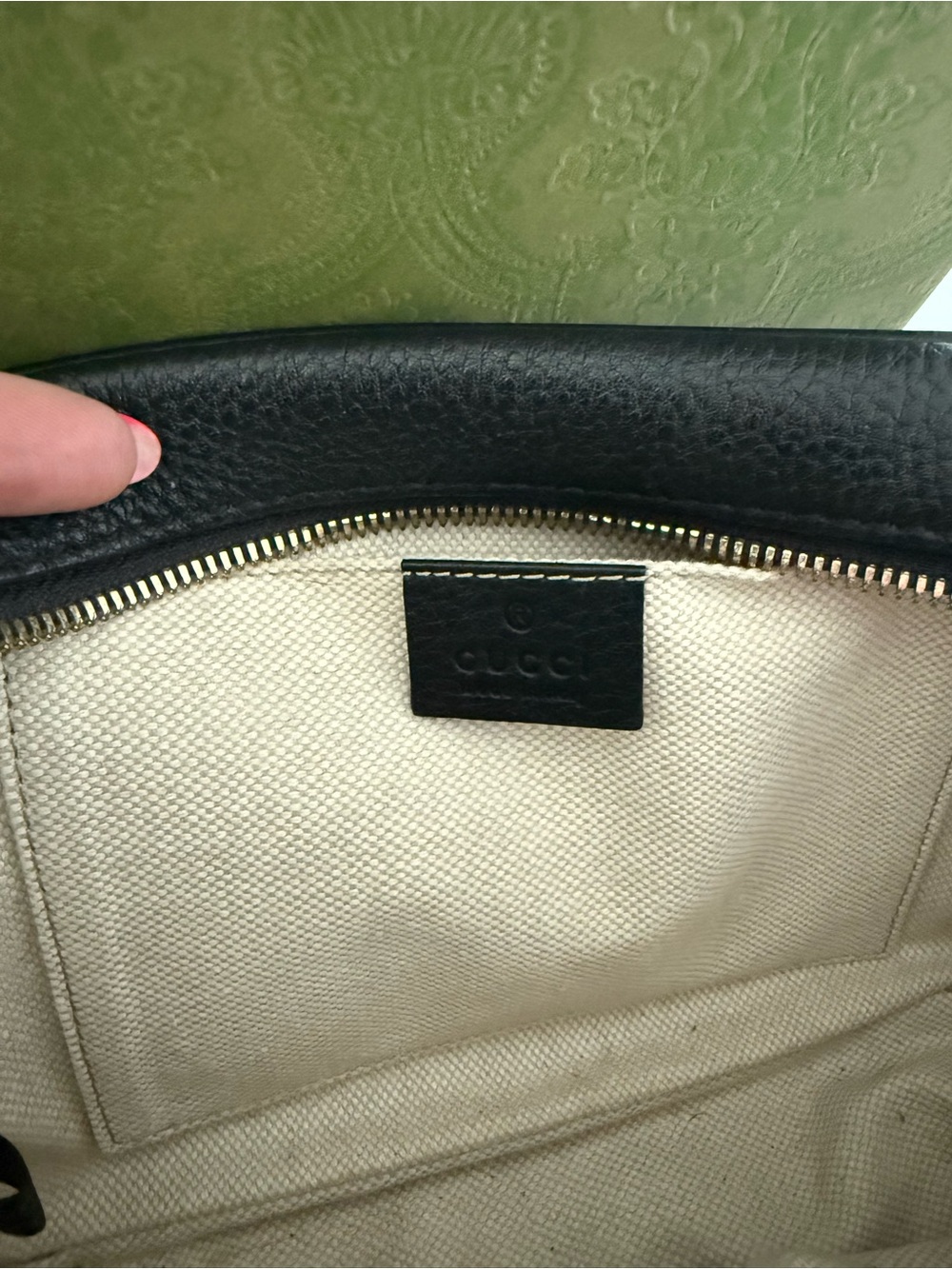 Gucci Black Soho Leather Tassel Crossbody Bag - Picture 9 of 13